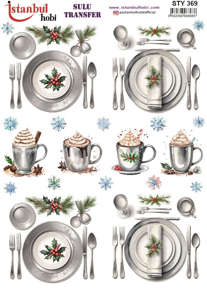 Yılbaşı Sulu Transfer 25x35cm STY369