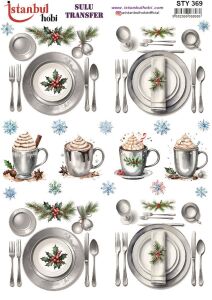 Yılbaşı Sulu Transfer 25x35cm STY369