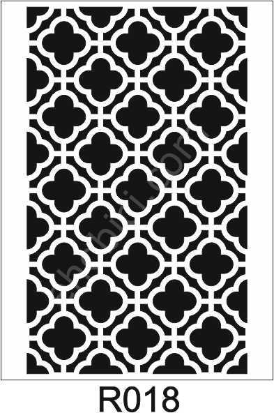 Duvar Dekor Stencil Şablon (40x40) R-018
