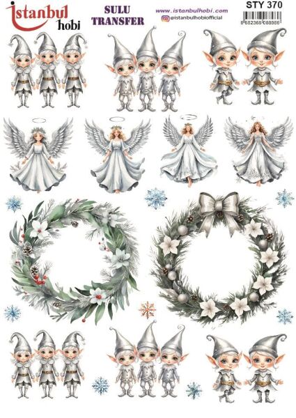Yılbaşı Sulu Transfer 25x35cm STY370
