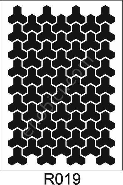 Duvar Dekor Stencil Şablon (40x40) R-019