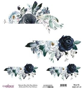 Sulu Boya Çiçek Pirinç Dekopaj Kağıdı - WFC-017