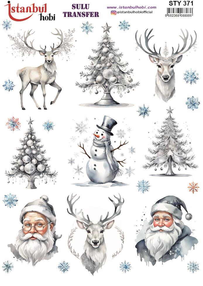 Yılbaşı Sulu Transfer 25x35cm STY371