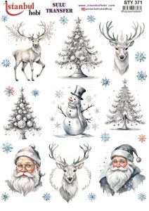 Yılbaşı Sulu Transfer 25x35cm STY371