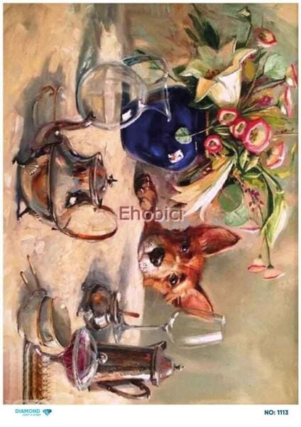 Diamond Pirinç Dekopaj Kağıdı - 1113