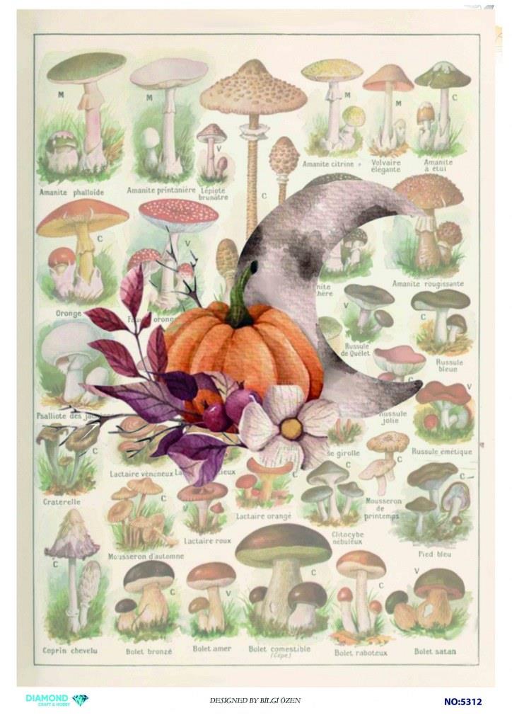 Diamond Pirinç Dekopaj Kağıdı - 5312