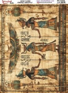 Pirinç Dekopaj Kağıdı 30x42cm PT-2722 Antik Mısır