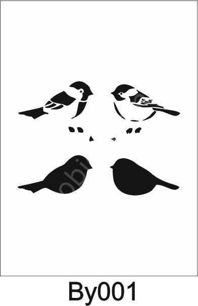 Boyutlu Desen Stencil Şablon (20x20) BY-001