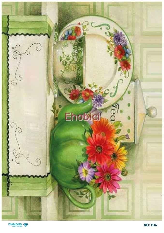 Diamond Pirinç Dekopaj Kağıdı - 1114