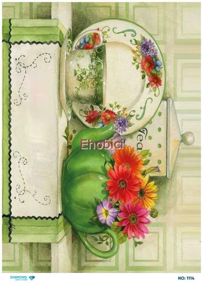 Diamond Pirinç Dekopaj Kağıdı - 1114