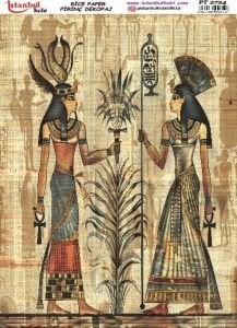 Pirinç Dekopaj Kağıdı 30x42cm PT-2724 Antik Mısır