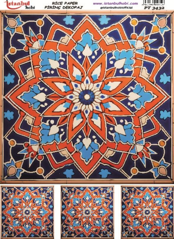 Pirinç Dekopaj Kağıdı 30x42cm PT-3432