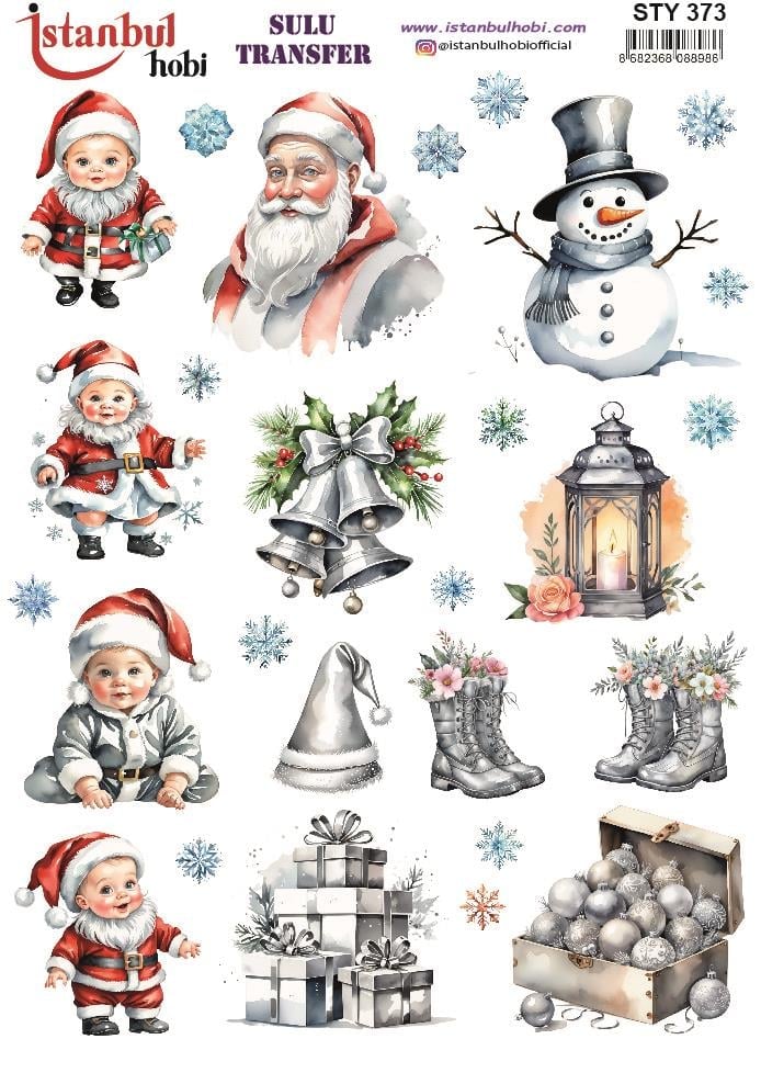 Yılbaşı Sulu Transfer 25x35cm STY373
