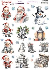 Yılbaşı Sulu Transfer 25x35cm STY373