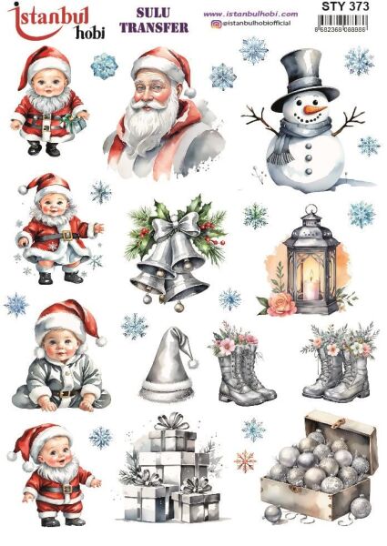 Yılbaşı Sulu Transfer 25x35cm STY373