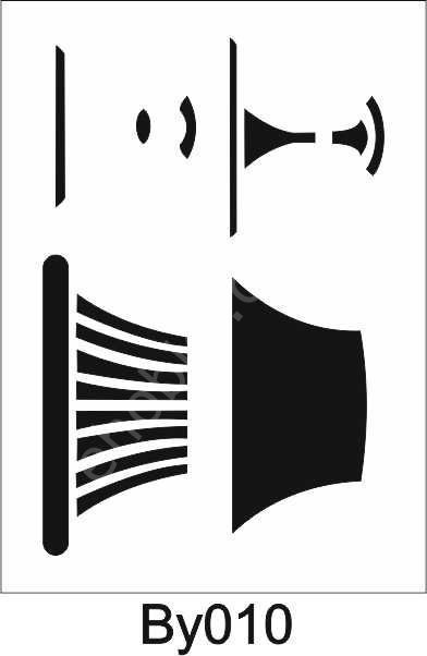 Boyutlu Desen Stencil Şablon (21x30) BY-010