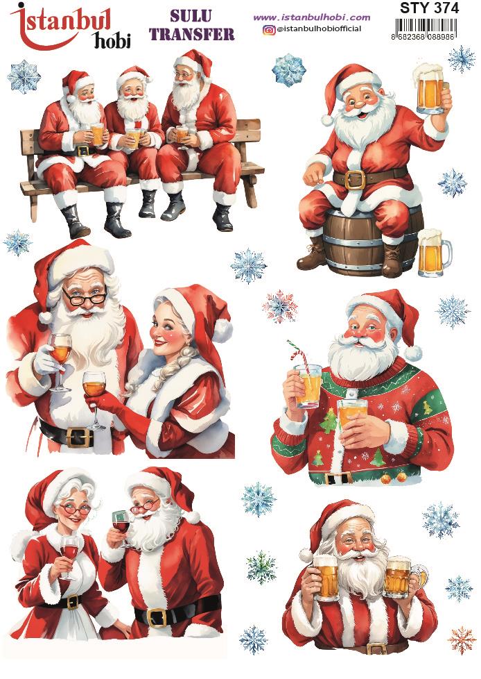 Yılbaşı Sulu Transfer 25x35cm STY374