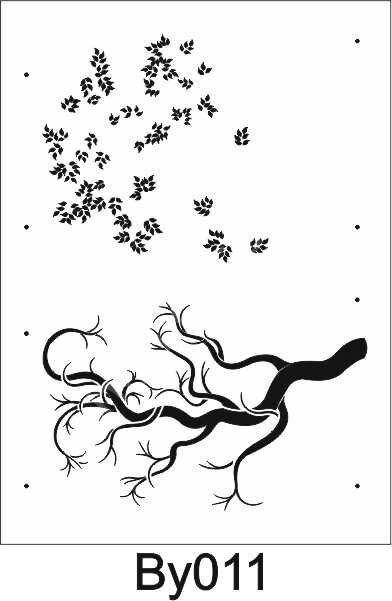 Boyutlu Desen Stencil Şablon (21x30) BY-011