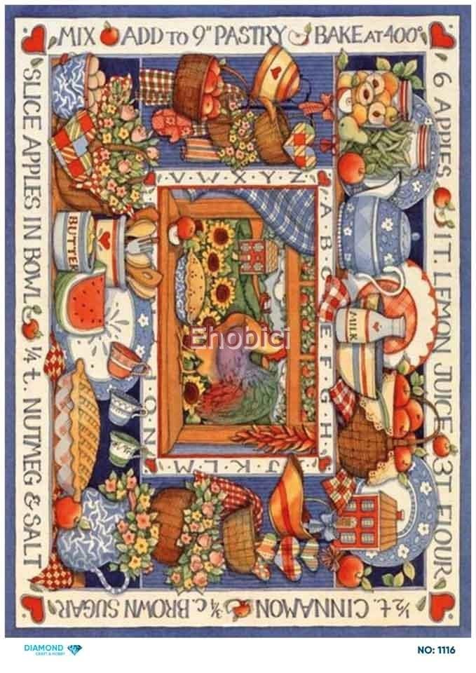 Diamond Pirinç Dekopaj Kağıdı - 1116