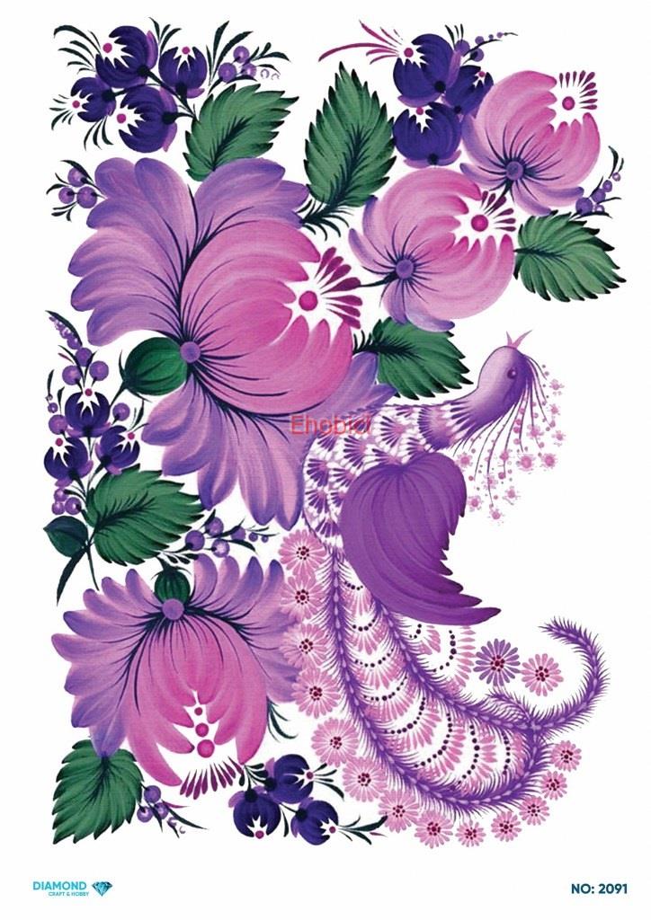 Diamond Pirinç Dekopaj Kağıdı - 2091