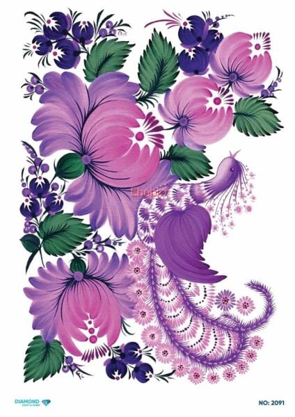 Diamond Pirinç Dekopaj Kağıdı - 2091