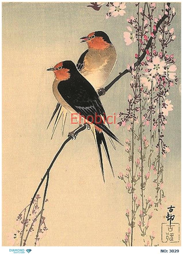 Diamond Pirinç Dekopaj Kağıdı - 3029