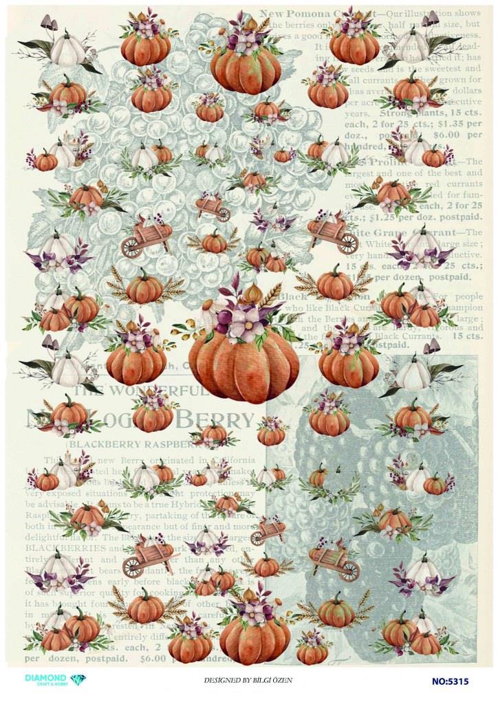 Diamond Pirinç Dekopaj Kağıdı - 5315