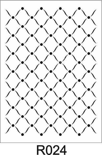 Duvar Dekor Stencil Şablon (40x40) R-024