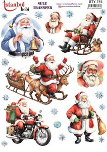 Yılbaşı Sulu Transfer 25x35cm STY375
