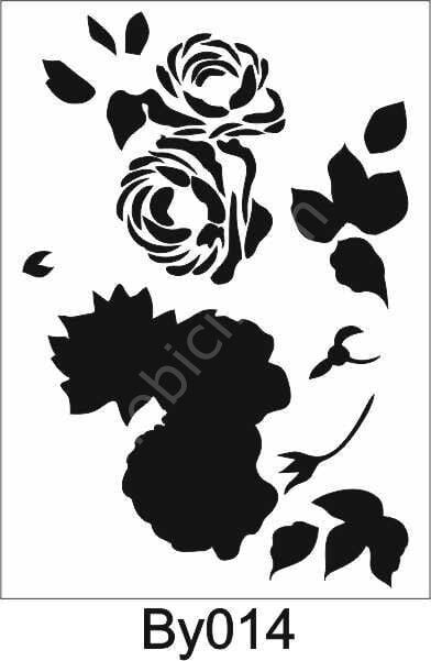Boyutlu Desen Stencil Şablon (21x30) BY-014