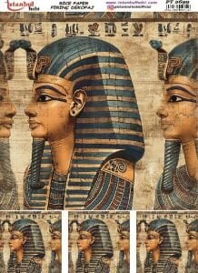 Pirinç Dekopaj Kağıdı 30x42cm PT-2699 Antik Mısır