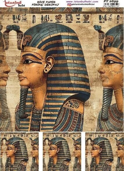 Pirinç Dekopaj Kağıdı 30x42cm PT-2699 Antik Mısır
