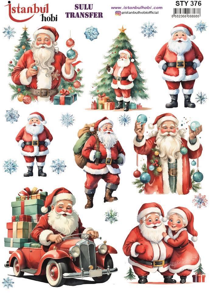 Yılbaşı Sulu Transfer 25x35cm STY376