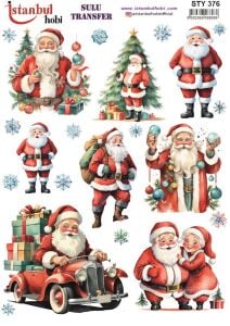 Yılbaşı Sulu Transfer 25x35cm STY376