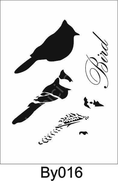 Boyutlu Desen Stencil Şablon (21x30) BY-016