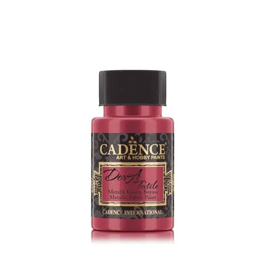 Cadence Dora Metalik Kumaş Boyası 1133 Kırmızı 50ml