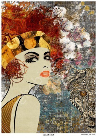 Lineart Pirinç Dekopaj Kağıdı Model - 2828