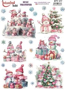 Yılbaşı Sulu Transfer 25x35cm STY377