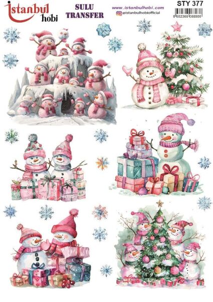 Yılbaşı Sulu Transfer 25x35cm STY377