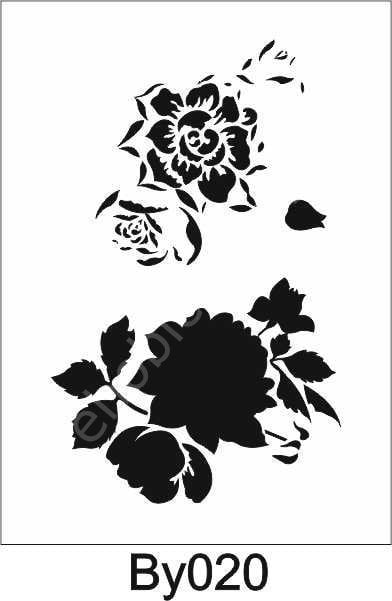 Boyutlu Desen Stencil Şablon (21x30) BY-020