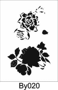 Boyutlu Desen Stencil Şablon (21x30) BY-020