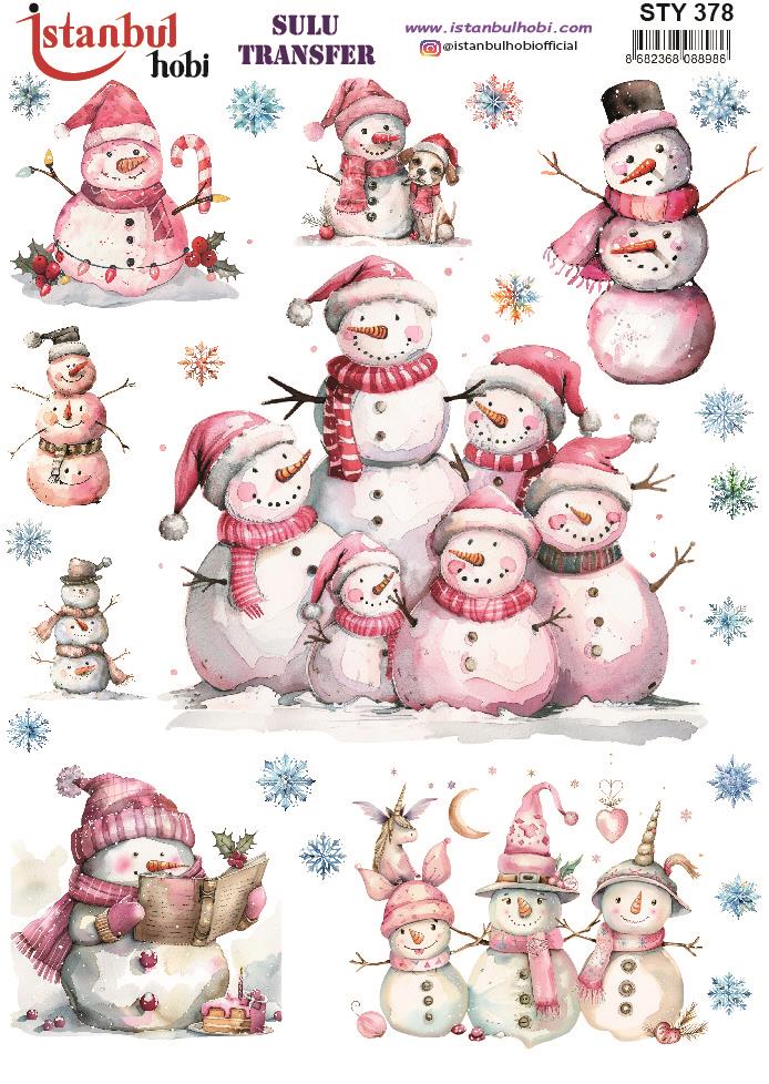 Yılbaşı Sulu Transfer 25x35cm STY378