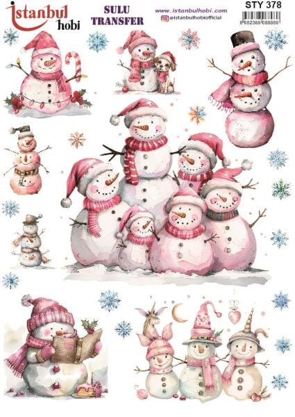 Yılbaşı Sulu Transfer 25x35cm STY378