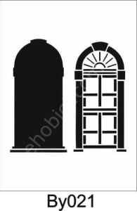Boyutlu Desen Stencil Şablon (20x20) BY-021