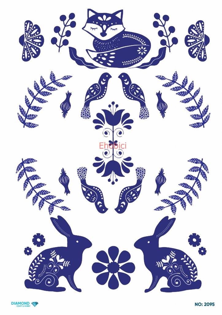 Diamond Pirinç Dekopaj Kağıdı - 2095