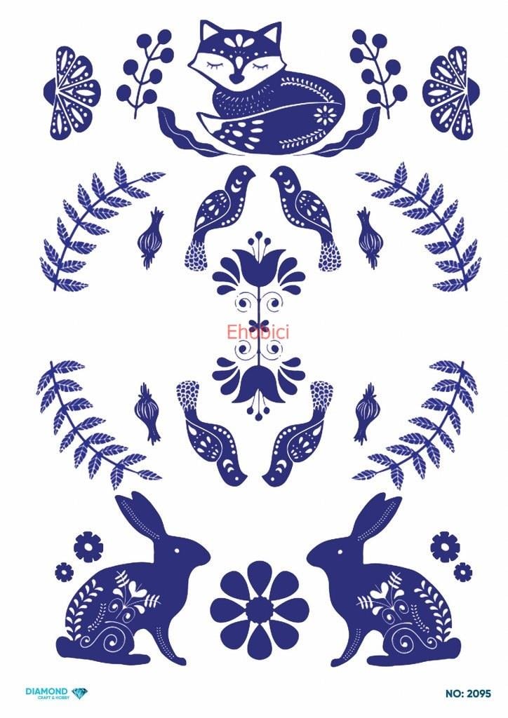 Diamond Pirinç Dekopaj Kağıdı - 2095