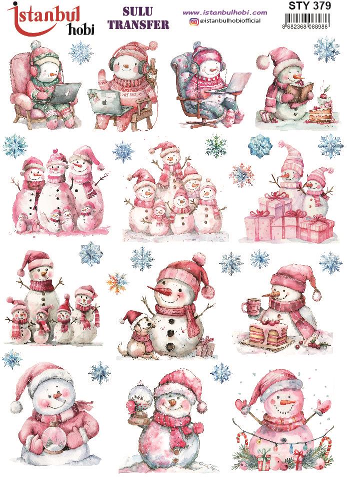 Yılbaşı Sulu Transfer 25x35cm STY379
