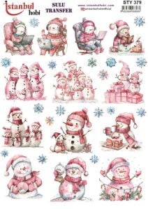 Yılbaşı Sulu Transfer 25x35cm STY379
