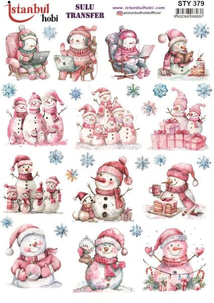 Yılbaşı Sulu Transfer 25x35cm STY379