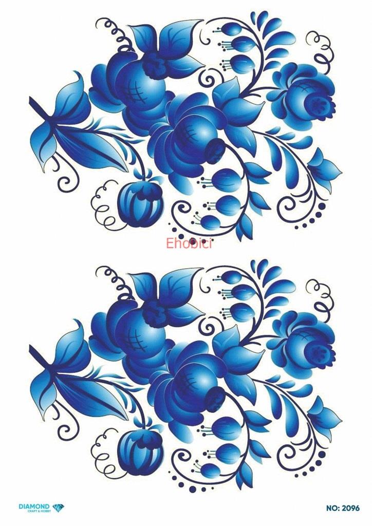 Diamond Pirinç Dekopaj Kağıdı - 2096